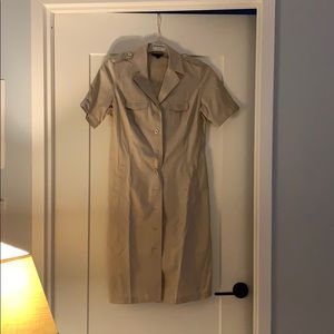 Brooks Brothers, khaki dress.